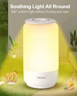 Fstchager Table Lamp, Touch Dimmable Night Light with 3 Color Temperatures 2700K-5700K